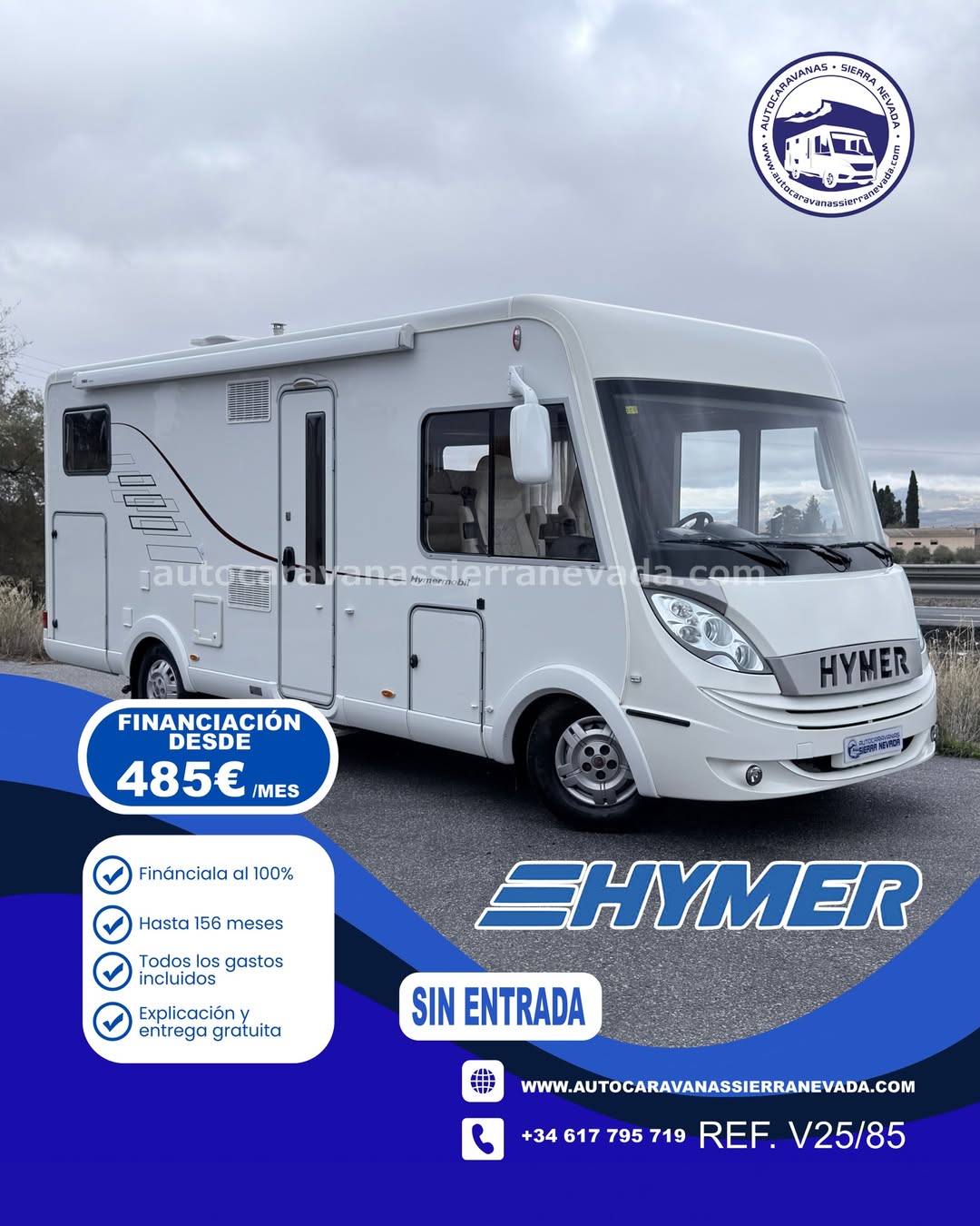 V25/85 INTEGRAL HYMER B594

Autocaravanas Sierra Nevada empresa con más de 20 años de experiencia en el sector de venta de ocasión os ofrece esta magnífica casa rodante. 🗣️👉 Para más información o precio 💵 consulté en nuestra página web

www.autocaravanassierranevada.com

➡️🌐💻 o haga click👉🖱️ en nuestro enlace ⬇️👇

https://autocaravanassierranevada.com/listings/hymer-b594-ref-v25-85/

¿Quieres pagar a plazos?
Llama y te informamos sin compromiso

📞617 79 57 19
📞687 85 35 11

EQUIPAMIENTO Y EXTRAS 👇

INTEGRAL HYMER B594

MOTOR: FIAT DUCATO 3.0 MULTIJET 180cv
AÑO: 2012
KM: 132.000
Medidas exteriores: 6,90m x 2,80m
Plazas: 4

Extras y Equipamiento:

* Medida maletero con doble acceso: (2,10m x 1,30m x 1,20m)
* Camas (Transversal elevable manual)
* CADENA DE DISTRIBUCIÓN

- Aire acondicionado de motor
- AirBag(conductor y copiloto)
- Velocidad de Crucero
- Espejos eléctricos
- Elevalunas eléctricos solo conductor
- Radio (2DIN-CD-USB-BT)
- Camara de Visión trasera
- Asientos Giratorios
- Oscurecedores REMIS en laterales y Persiana eléctrica en luna
- Mosquiteras en ventanas, claraboyas y puerta principal
- Claraboya xxl en salón
- TurboVent en cocina
- Frigo DOMETIC (220v, Gas, 12v, Auto) 160L capacidad
- TurboVent en cocina
- Horno a gas
- Ducha con mampara separada de aseo
- Batería de 95ah.
- Calefacción Truma Combi
- Escalón eléctrico de aluminio
- Toldo THULE de 4m.
- 2 Cierre de Seguridad
- Maleteros laterales extraibles
- Neumáticos reforzados especial camper

www.autocaravanassierranevada.com

#autocaravanasgranada
#autocaravanaocasion
#autocaravanasdeocasion
#ventaautocaravana
#compraautocaravana
#autocaravanabarata
#caravaningandalucia
#autocaravanasur
#granadaturismo
#granadaocasion
#andaluciavanlife
#vanlife
#camperlife
#motorhome
#campervan
#viajarenautocaravana
#caravaninglife
#aventuraenruta
#viajeslibres
#escapadarural
#naturalezaylibertad
#viajarporelmundo
#rutavanlife
#descubreespaña