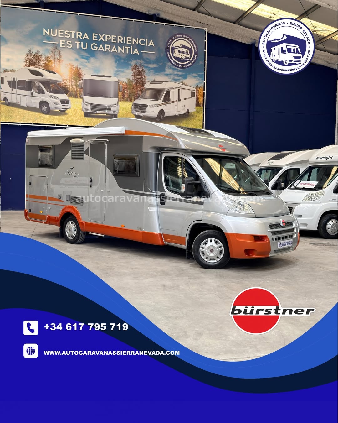 26/14 AUTOCARAVANA PERFILADA BURSTNER IXEO IT674 En Autocaravanas Sierra Nevada llevamos más de 22 años ayudando a nuestros clientes a cumplir el sueño de viajar con libertad. Cada vehículo es revisado y reacondicionado a fondo, cuidando cada detalle para que luzca, funcione y se sienta como nuevo, preparado para ofrecer años de fiabilidad y disfrute. Para más información o precio 💵 consulté en nuestra web www.autocaravanassierranevada.com o haga click 👉🖱️ en nuestro enlace ⬇️👇 https://autocaravanassierranevada.com/autocaravanas/burstner-ixeo-it674-26-14/ ¿Quieres pagar a plazos? Llama y te informamos sin compromiso 📞617 79 57 19 📞687 85 35 11 EQUIPAMIENTO Y EXTRAS 👇 MOTOR: FIAT DUCATO 2.3 MULTIJET 130cv AÑO: 2010 KM: 118.000 Medidas exteriores: 6,70m x 2,80m Plazas: 4 Extras y Equipamiento: * Medidas maletero con doble portón: (2,18m x 1,01m x 1,12m) * Camas (Transversal/Colgante eléctrica en salón) Aire acondicionado (de motor) Airbag(en conductor) Cierre centralizado(en cabina) Espejos eléctricos Elevalunas eléctricos Equipo Multimedia Asientos giratorios Cámara Visión Trasera Oscurecedores REMIS en cabina completa Mosquiteras en ventanas y claraboyas Claraboyas transparentes y claraboya XXL en cabina Frigo DOMETIC (220v, Gas, 12v, Auto) 154L Ducha dentro de aseo WC con SOG Baterías de 95ah. Placa Solar de 100w TV.12 Calefacción Truma combi Escalón eléctrico de aluminio Toldo OMNISTOR de 3,40m Portabicis interior para 2 Neumáticos reforzados especial camper www.autocaravanassierranevada.com #autocaravanasgranada #autocaravanaocasion #autocaravanasdeocasion #ventaautocaravana #compraautocaravana #autocaravanabarata #caravaningandalucia #autocaravanasur #granadaturismo #granadaocasion #andaluciavanlife #vanlife #camperlife #motorhome #campervan #viajarenautocaravana #caravaninglife #aventuraenruta #viajeslibres #escapadarural #naturalezaylibertad #viajarporelmundo #rutavanlife #descubreespaña